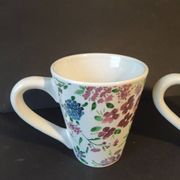 Pair of floral mugs – Country house spirit – New