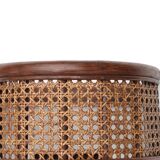 Rattan and cane wall lamp, 60s