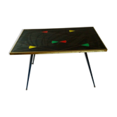 Table basse avec pieds compas
