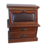 Boite à bijoux meuble secrétaire vintage en bois, 3 tiroirs