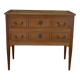 Commode de style Louis XVl en merisier 2 tiroirs estampillée Lechevalier. P.
