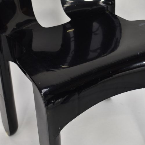 Set de 5 chaises en plastique Joe Colombo universale de Kartell Italie