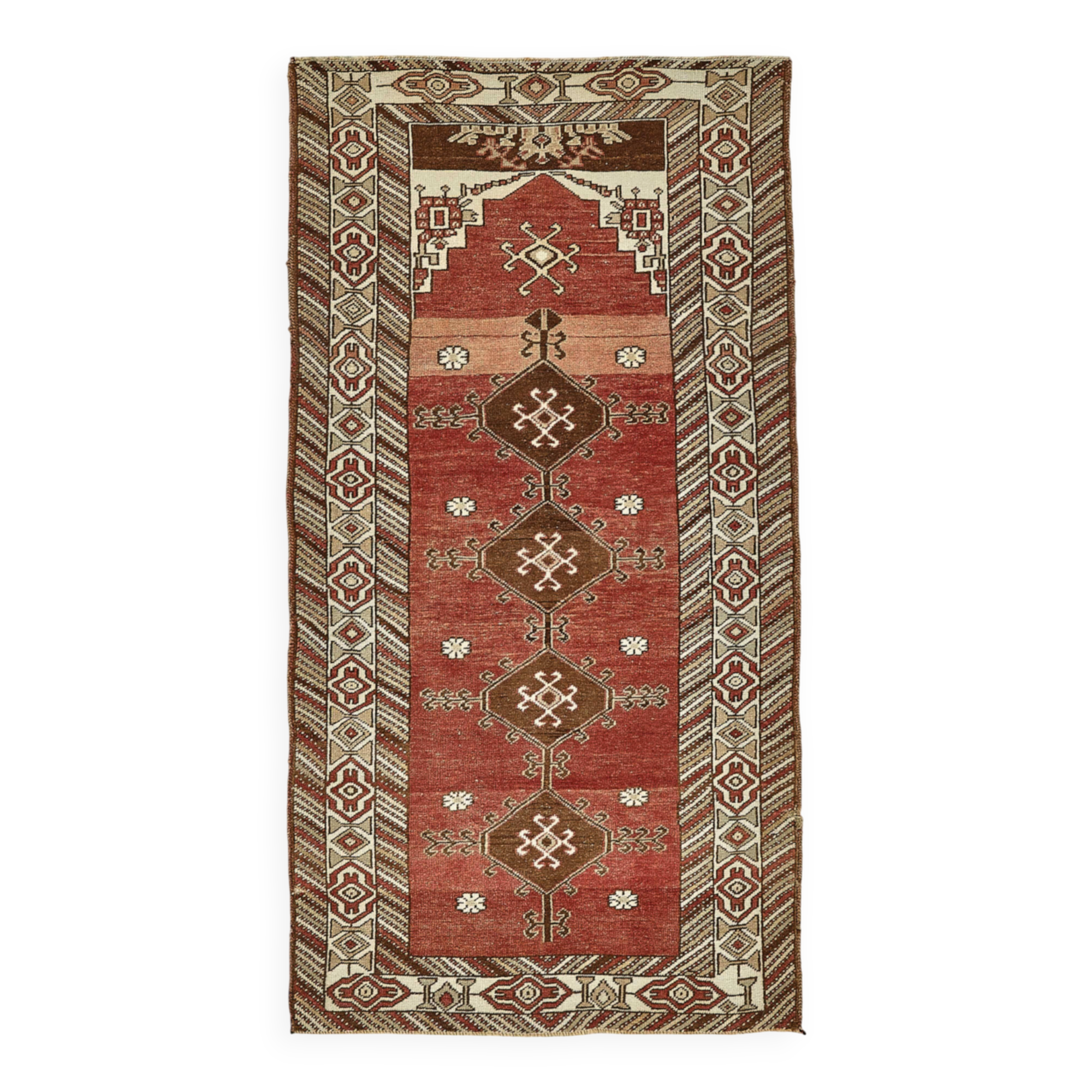 Turkish Vintage Anatolian Rug 100 cm x 197 cm