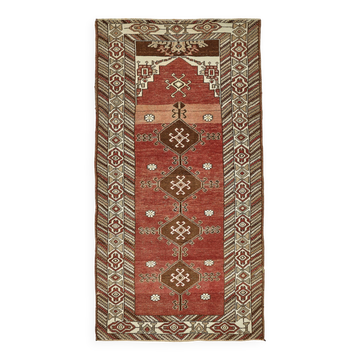 Tapis anatolien vintage turc 100 cm x 197 cm