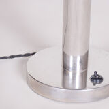 Silver Art Deco Table Lamp - 1930s Czechia