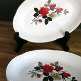 2 dishes from Moulin des Loups, "Carmen" model, in very good condition