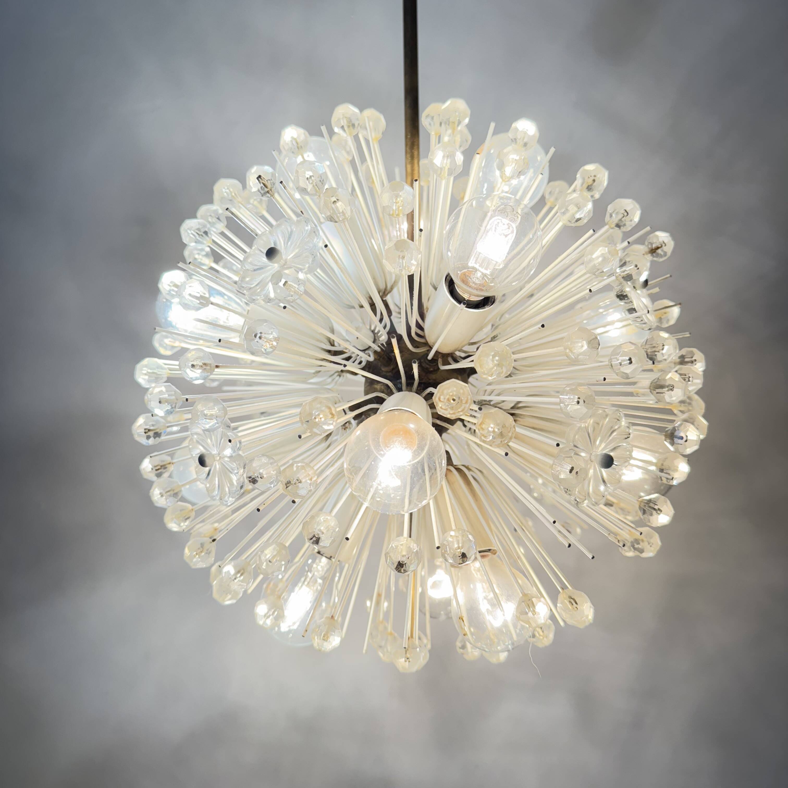 Snowball hanging Lamp by Emil Stejnar for Rupert Nikoll, 1950s