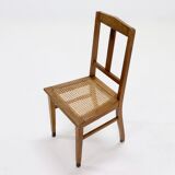 Amsterdam School Oak and Cane Chair 1920s