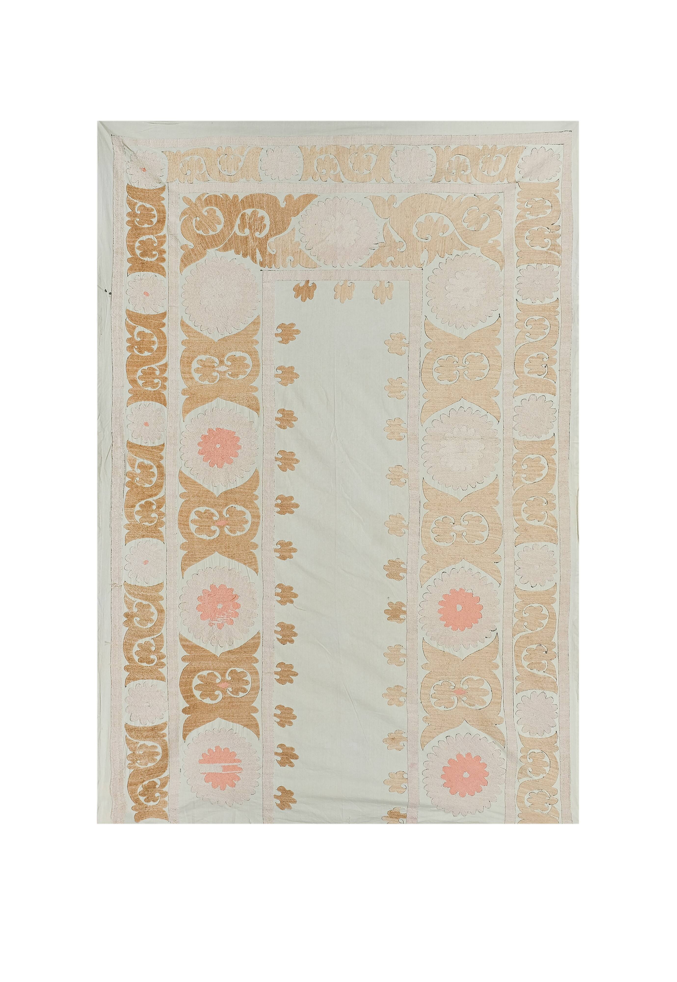 Hand knotted rug, vintage Turkish rug 141x204 cm