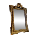 Antique pediment mirror