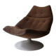 Swivel tulip chair in beige fabric Artifort, design 1970