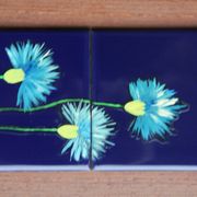 Ceramic tiles on panel
