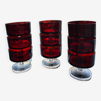 Vintage ruby cups