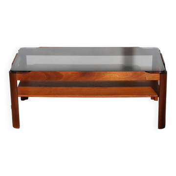 Vintage rectangular coffee table – Solid teak – Myer