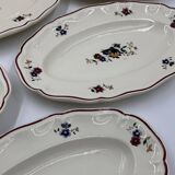 Lot de 6 assiettes Sarreguemines