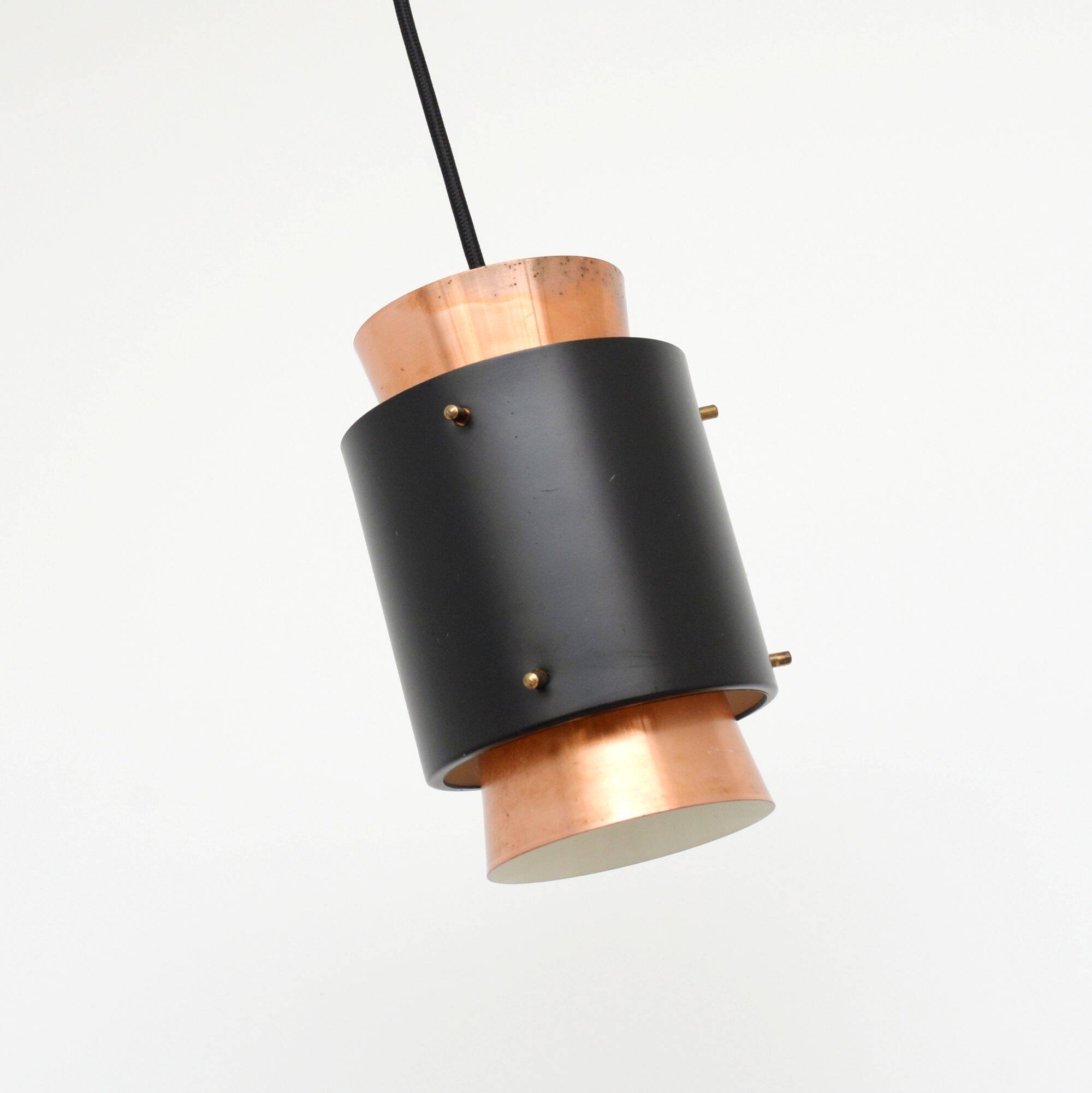 Copper lamp in the Trava style by Carl Thore, 1960s