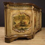 Great lacquered and painted Venetian sideboard from the 20th century