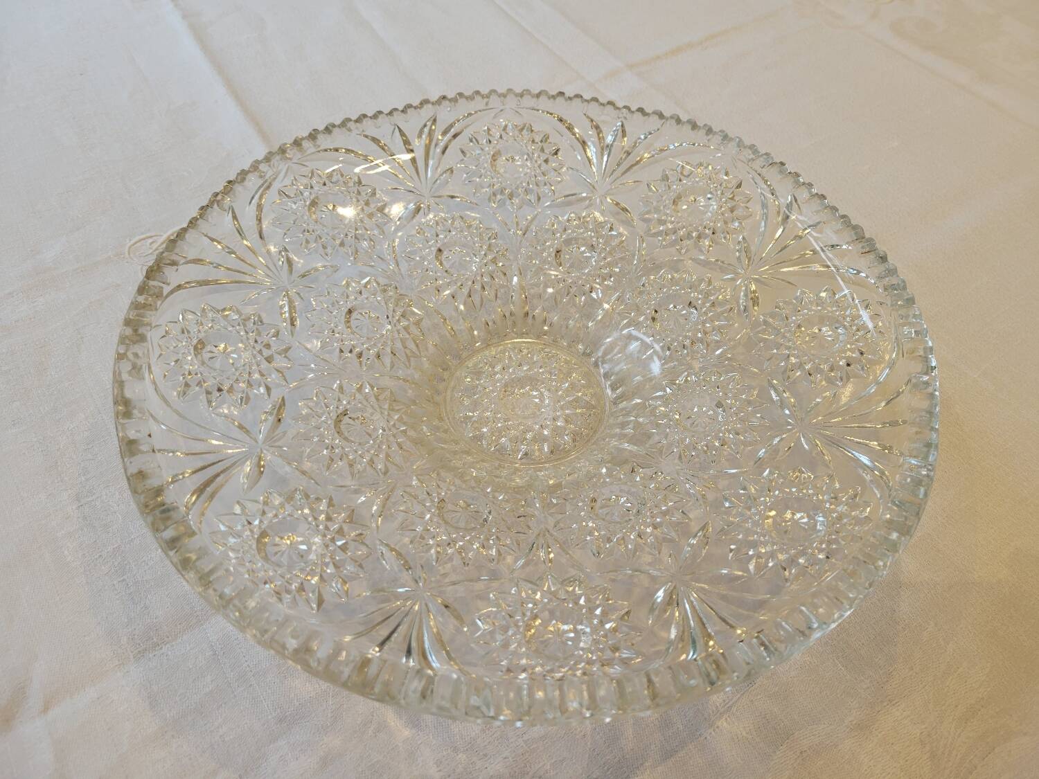Crystal fruit bowl