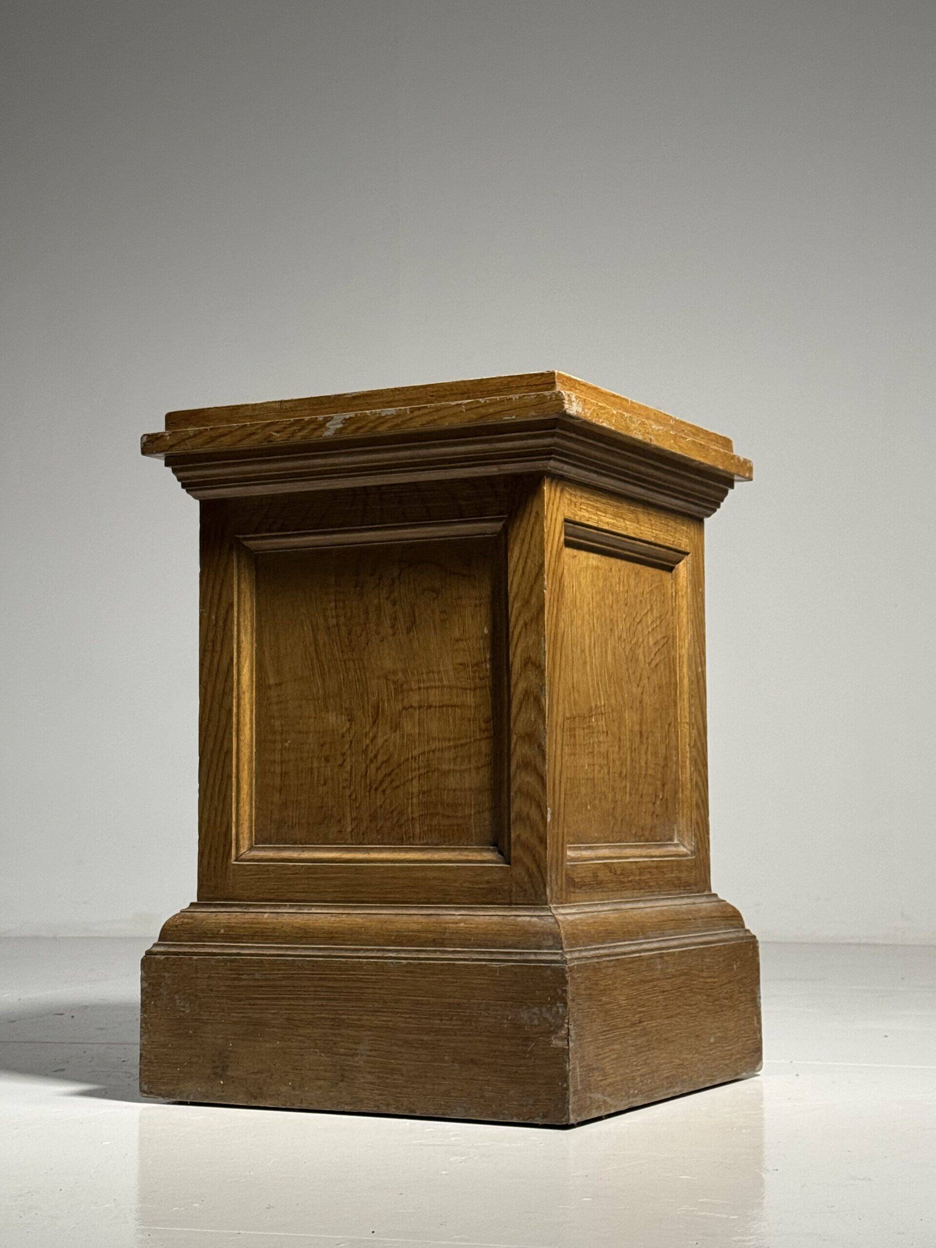 Classic wooden pedestal 20th century