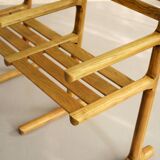 Set of 4 chairs and a bench, France 1960
