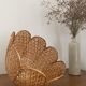 Vintage rattan flower pendant