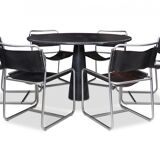 Claire Bataille Tubular Dining Chairs - Paul Ibens Model SE18 for 'T Spectrum 1970