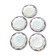 5 dessert plates Digoin  - Art Deco