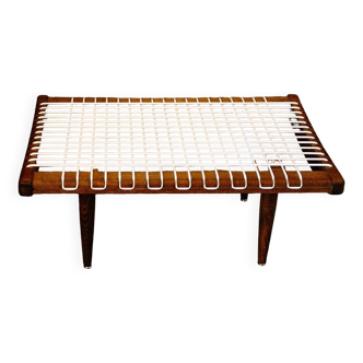 Table basse vintage en hétre naturel de georges adrien tigien 1950