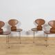 Mid-Century Model 3101 Ant Dining Chairs by Arne Jacobsen for Fritz Hansen, Denmark, 1970s, Set of 4