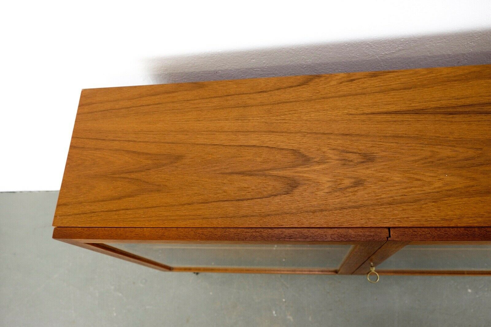 Vintage teak shopping shop window shelf 60s