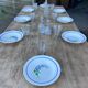 Wood and black farmhouse table