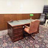 Classic English Chesterfield Partnerdesk Desk