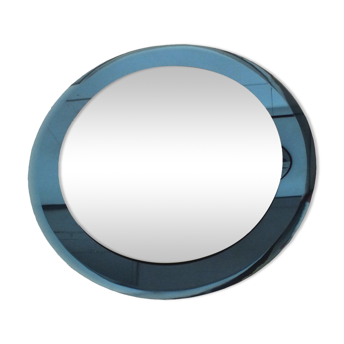 Luigi Fontana design blue cobalt mirror deco years 40 Fontana Arte