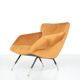 Pair of fabric armchairs, Italy, 1960s.