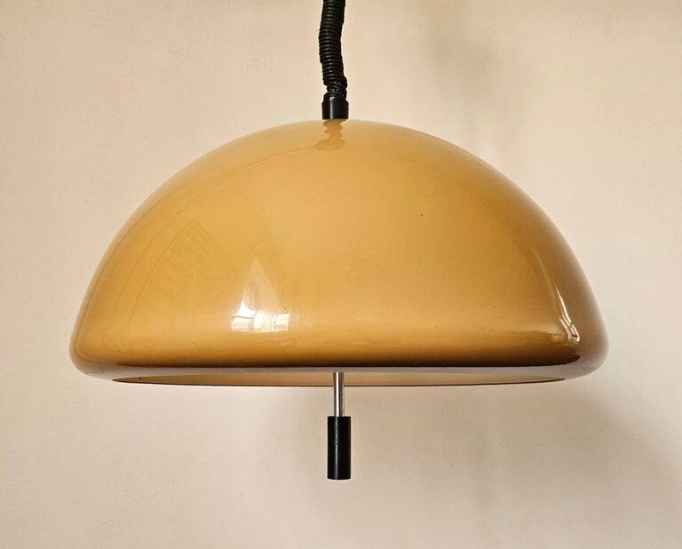 Midcentury Rare Pendant Guzzini, Luigi Massoni, Italy, 1970s