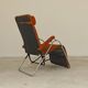 Indoor deckchair, Lama 70's orange deck chair