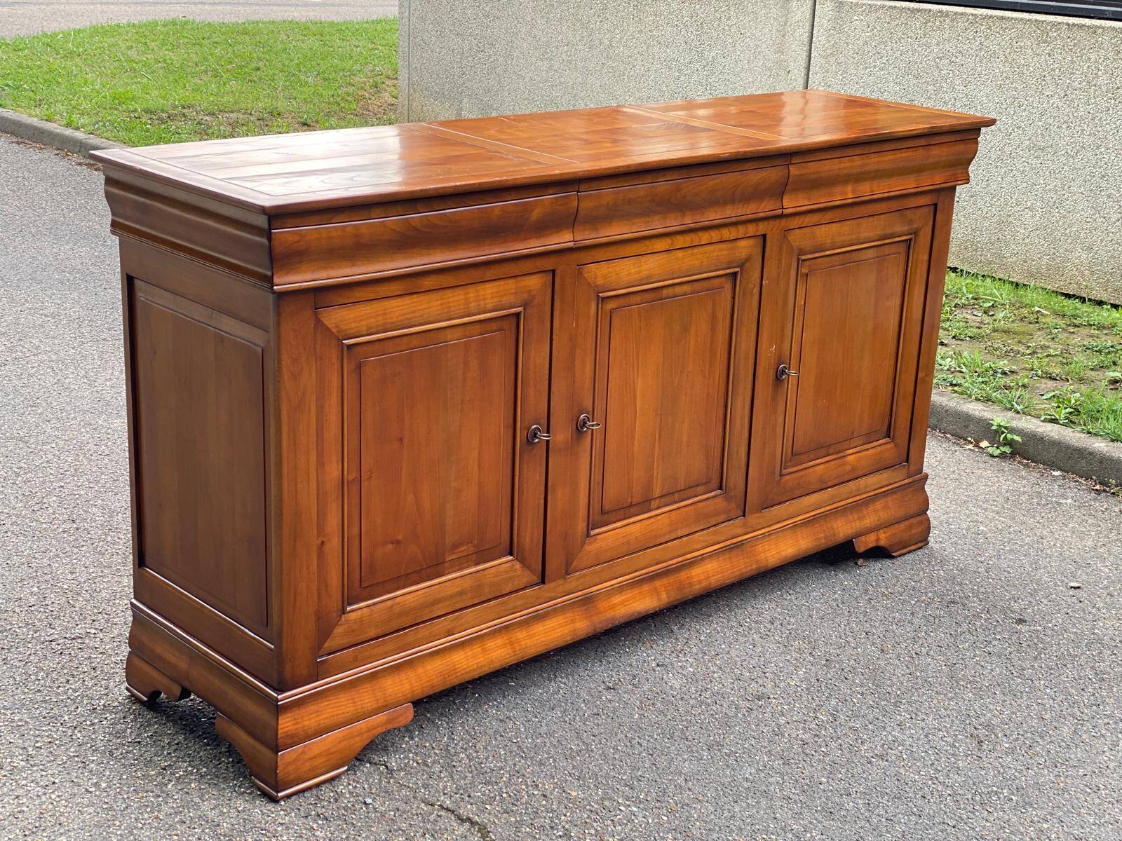 19th century Louis Philippe solid oak sideboard