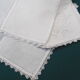 4 embroidered linen napkins