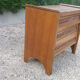 Commode chêne et rotin vintage