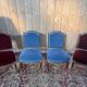 Set of 4 Napoleon III chairs in black and gold.