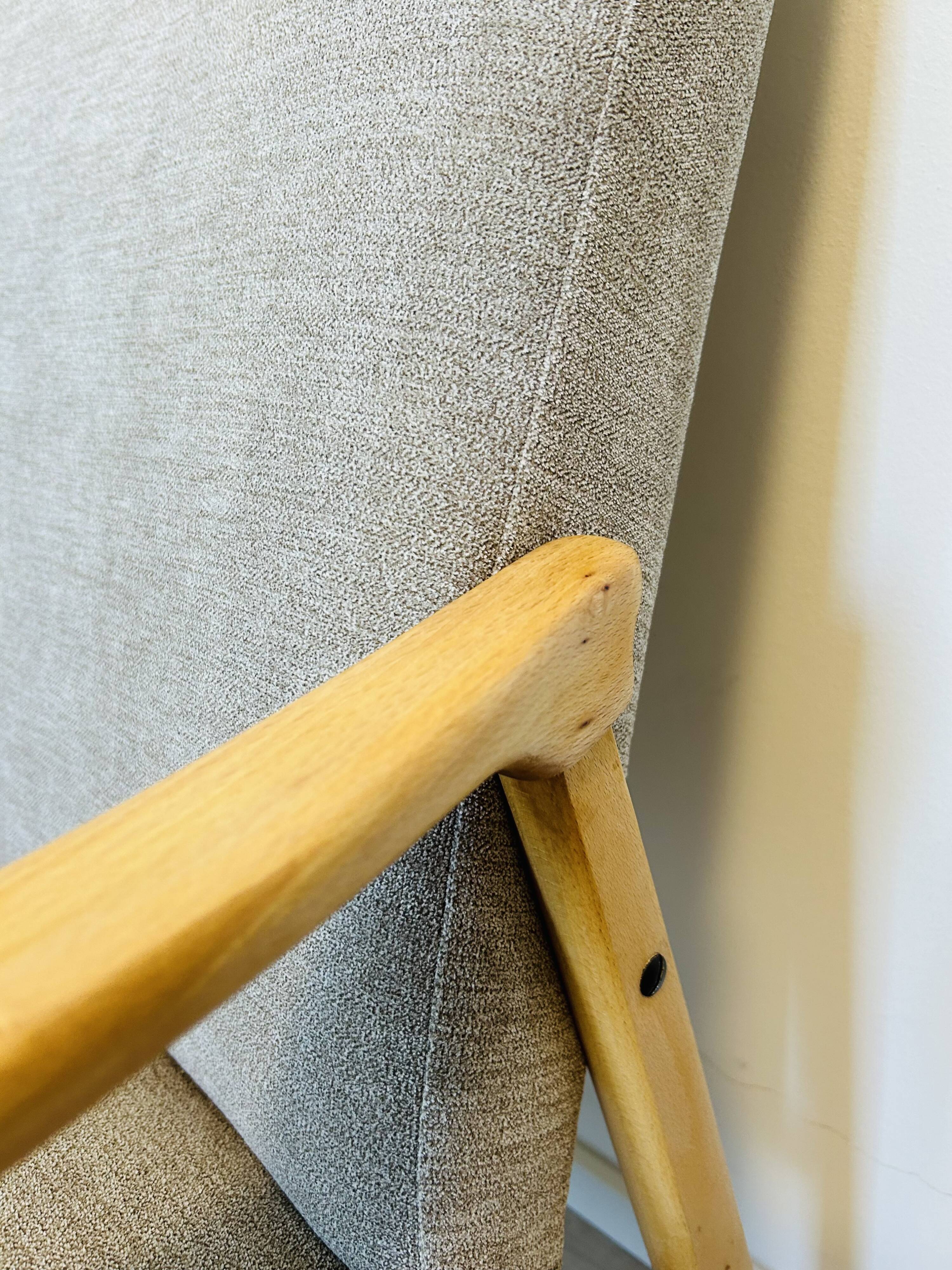 Fauteuil du milieu du siècle entièrement restauré par Jiri Jiroutek de Tchécoslovaquie