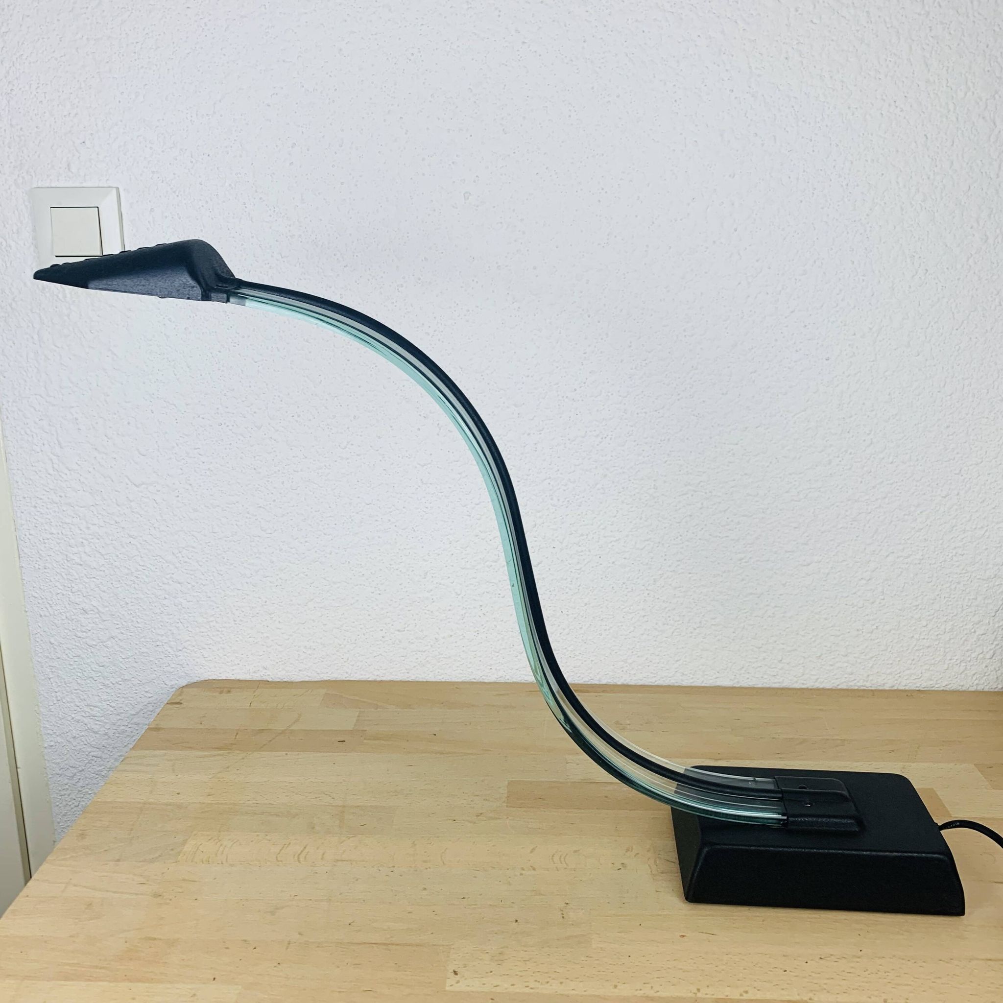 Lampe cobra design années 80