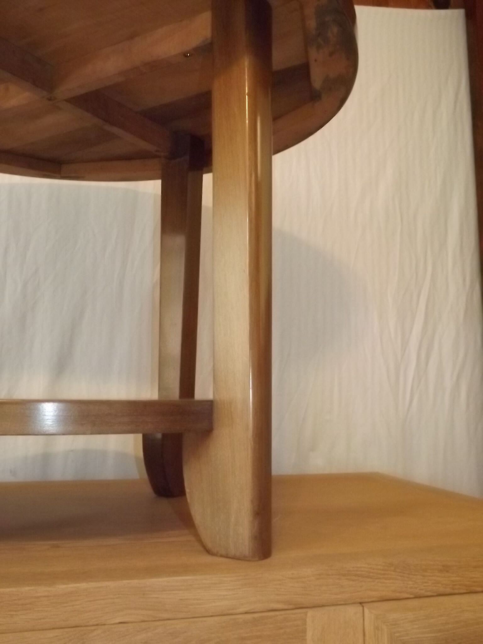 Mahogany coffee table Gaston Poisson art deco 1940