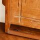 Art deco tray in solid teak