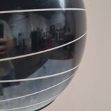 Italian black opaline pendant light 1970