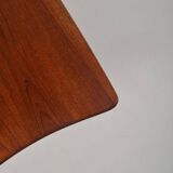 Danish coffee table in solid wood with beautiful design, 1960s