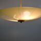 Vintage glass hanging lamp with colour patterns