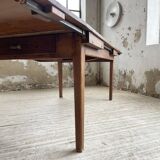 19th century oak farmhouse table 270cm with extensions