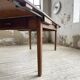 Table de ferme XIXème chêne 270cm avec allonges