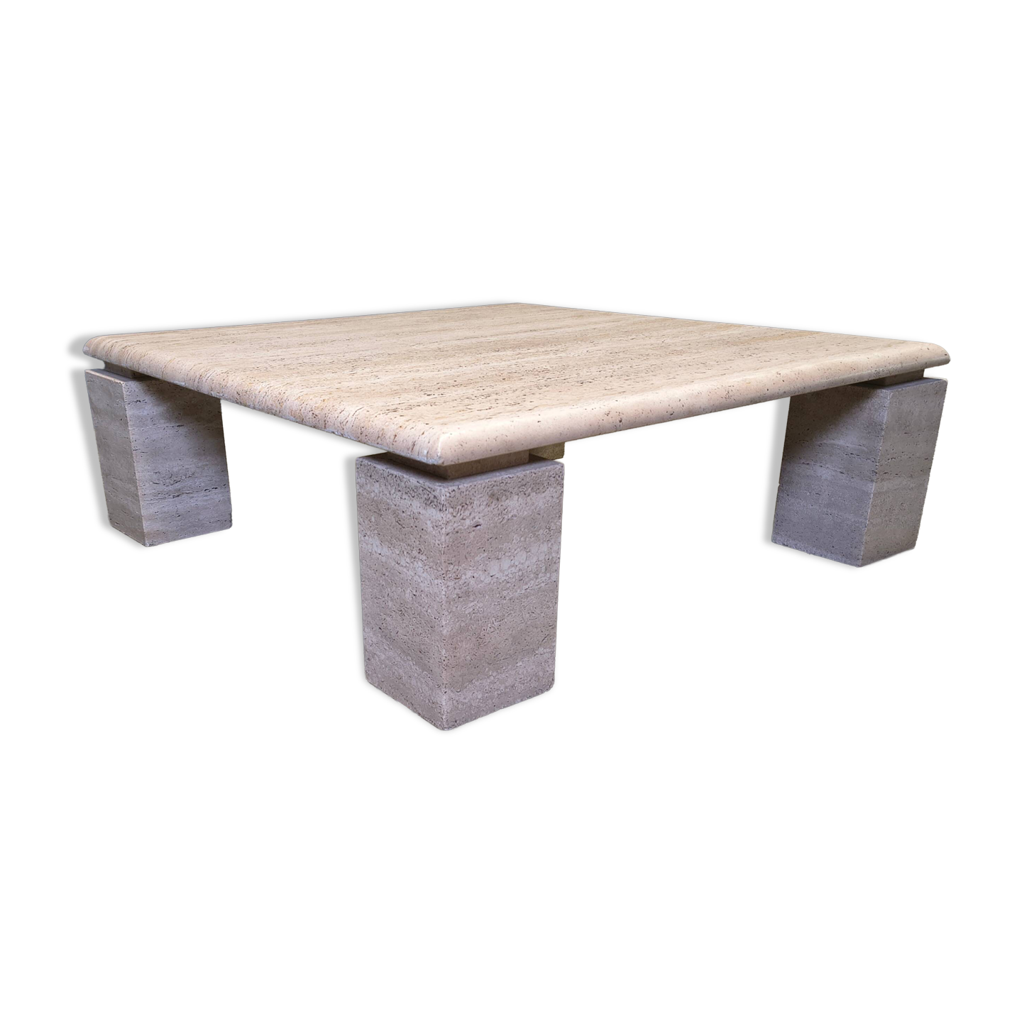 Travertine coffee table 1970s, Italy